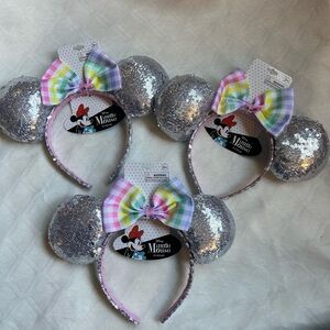 NWT SET OF 3 OFFICIAL MINNIE EARS